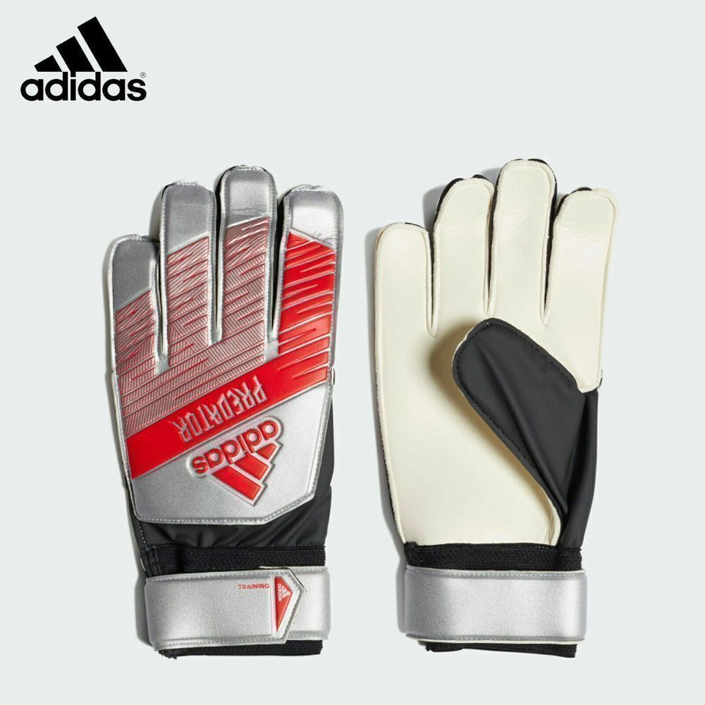 Adidas DY2614 Size 6 Silver/Black Predator Soccer Training Gloves $65+